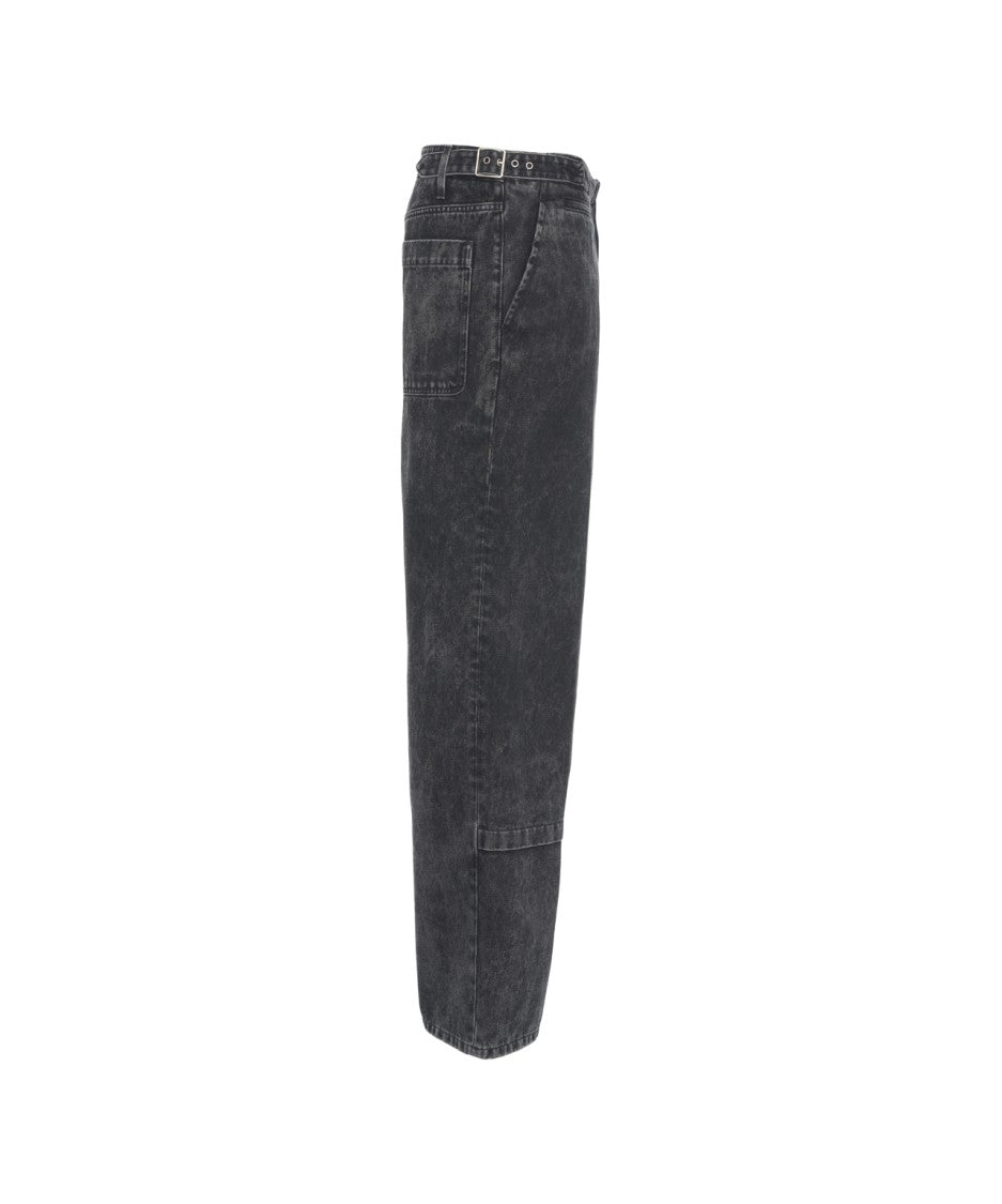 Lanvin Relaxed-Fit Black Jeans With Classic Five-Pocket Design