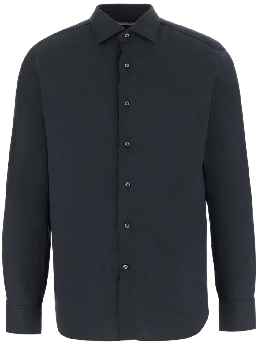 Gherardi Tailored Stretch Cotton-Blend Casual Shirt