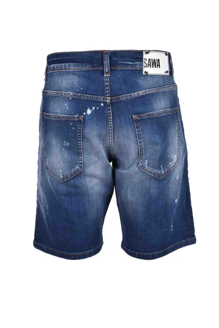 Takeshy Kurosawa Denim Bermuda Shorts - Blue
