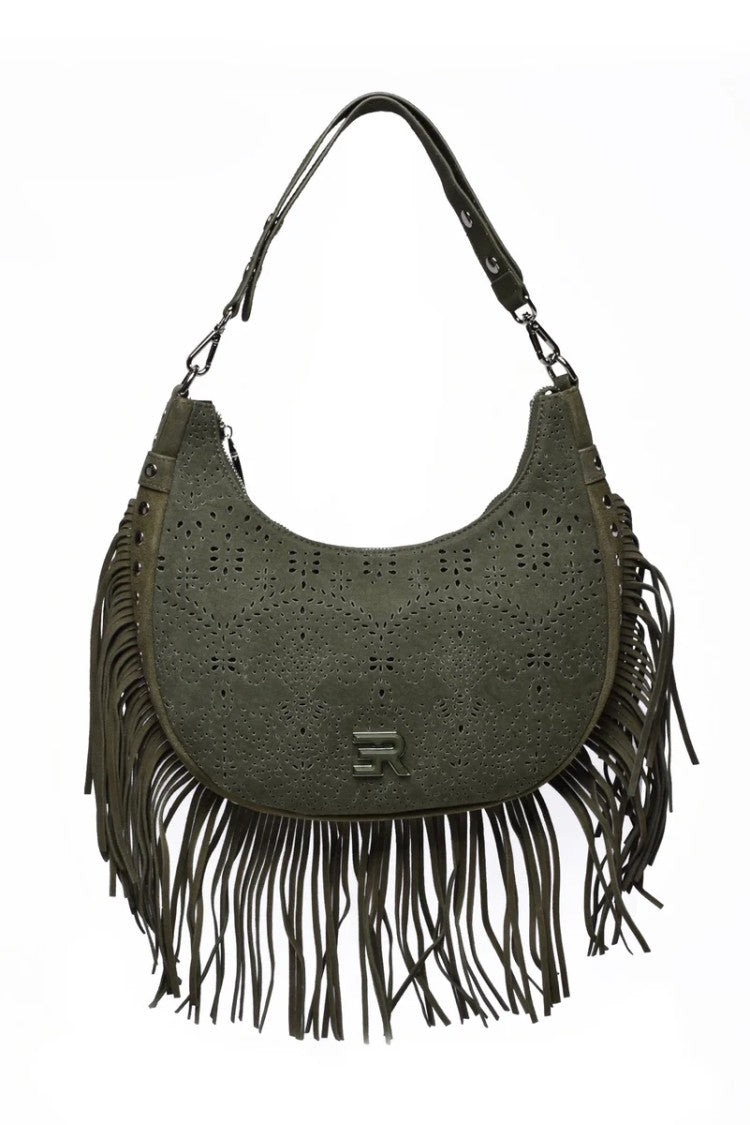 Ermanno Firenze Hobo Terra Canvas Sangallo - Military Green