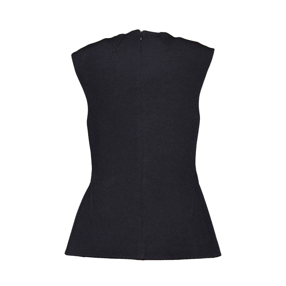 Jil Sander Black Viscose Top With Drape