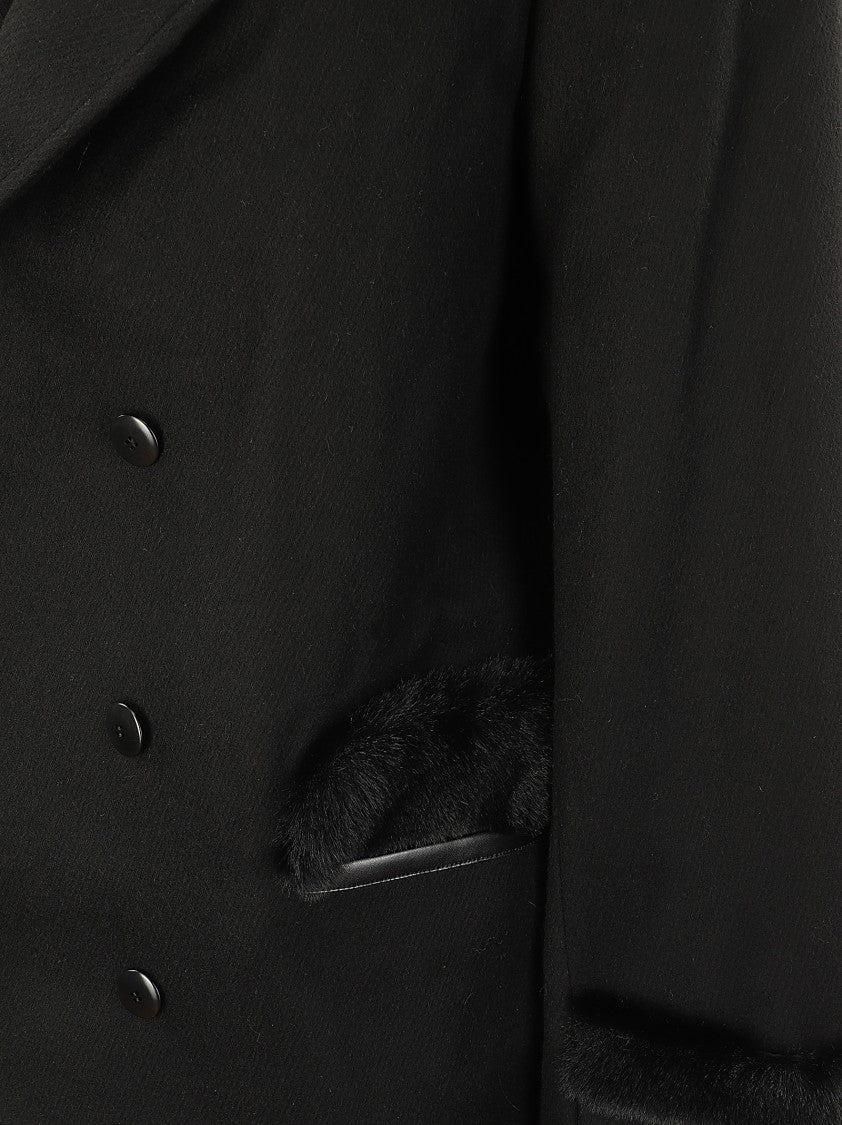 Random Identities Short Wool Coat