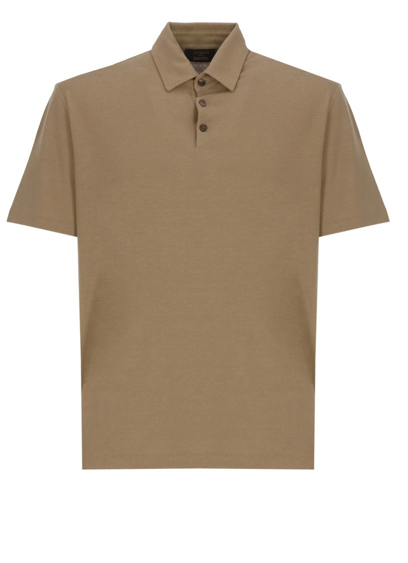Zanone Beige Cotton Polo Shirt