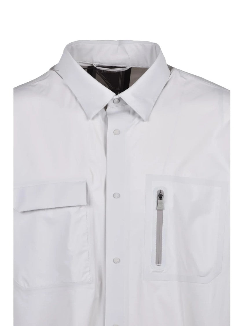 Herno White Polyamide Elastane Technical Stretch Shirt