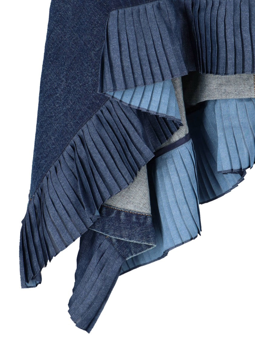 Sacai Layered Asymmetrical Skirt With Structured Design