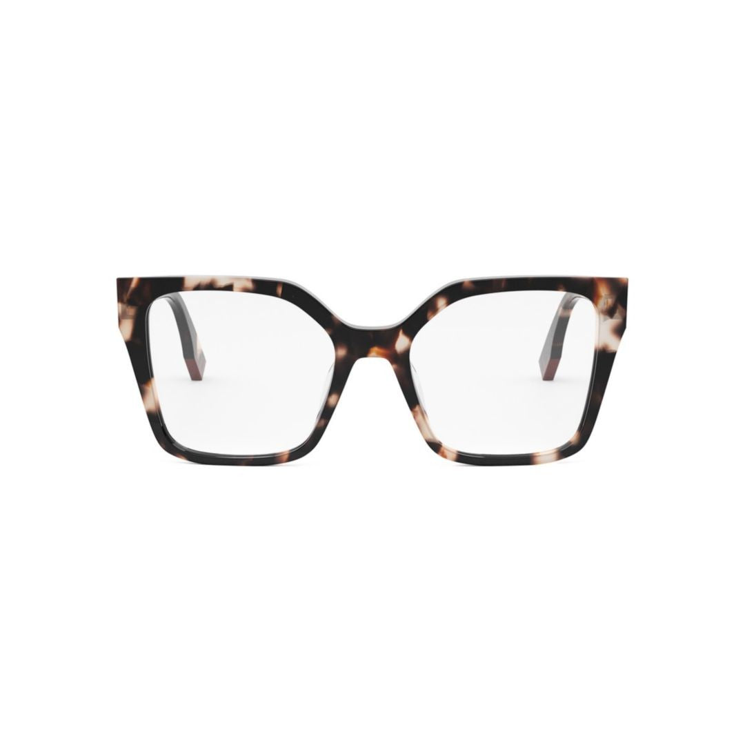 Fendi Fe50002i Oversized Tortoiseshell Frame Eyeglasses