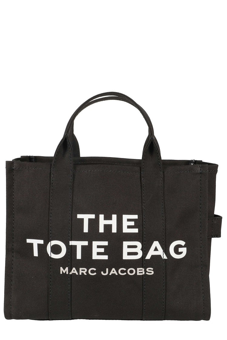 Marc Jacobs Black The Medium Tote Canvas Top-Zip Tote Bag