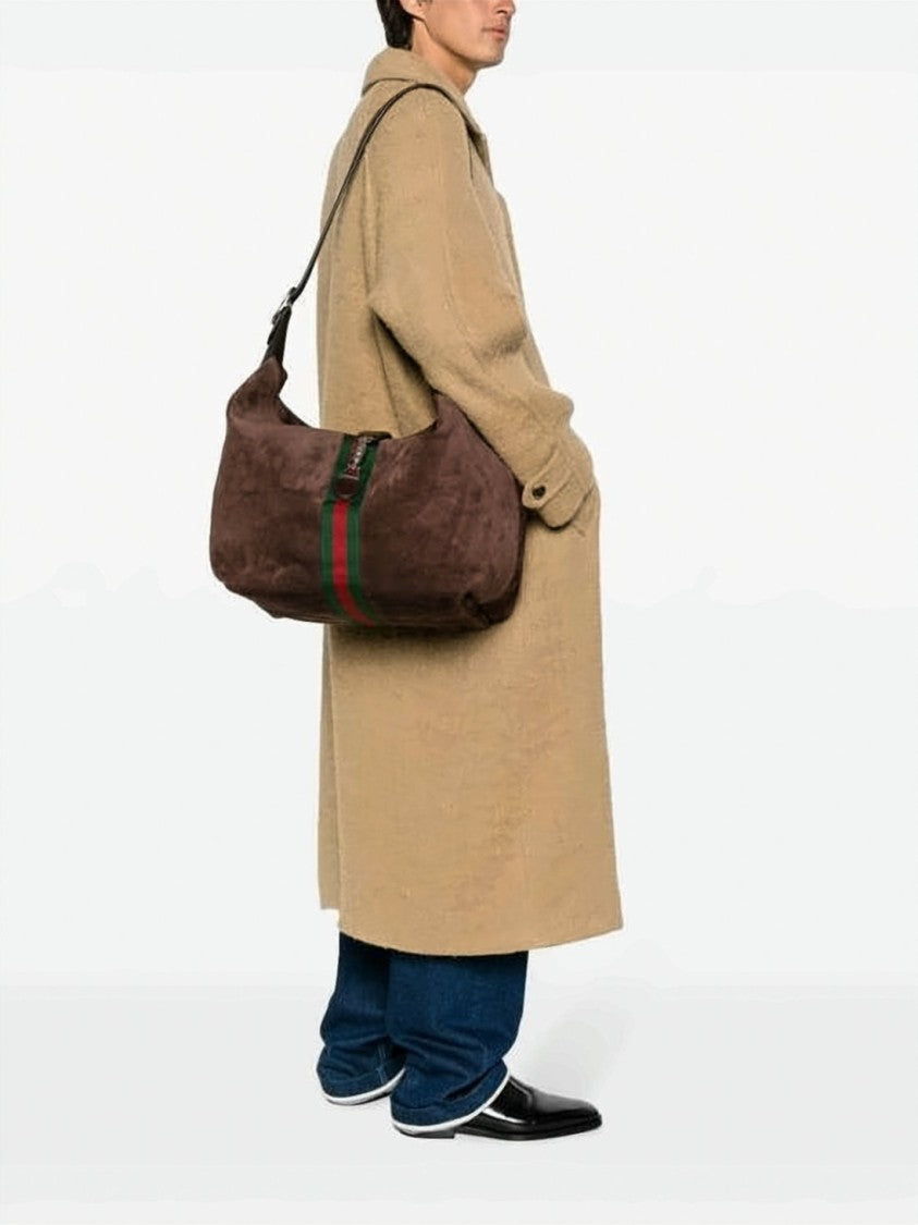 Gucci Brown Suede Shoulder Bag