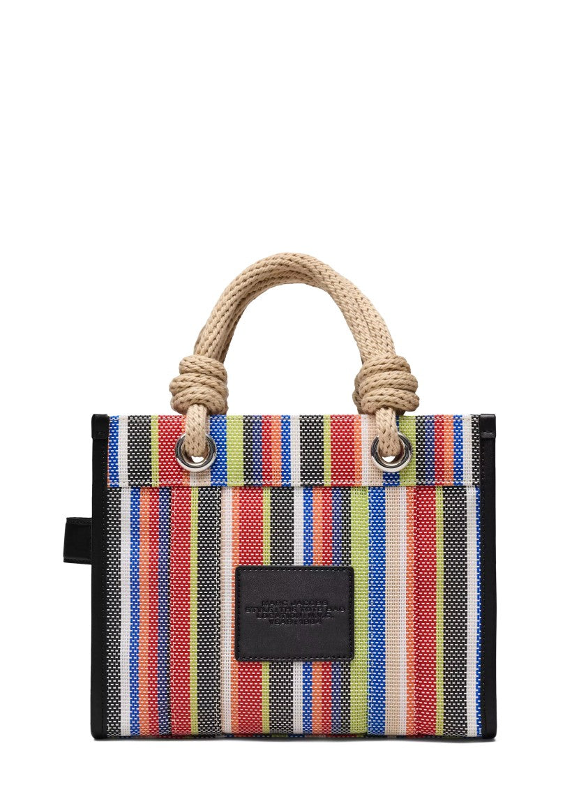 Marc Jacobs Vibrant Stripe Small Tote Bag With Rope Handles