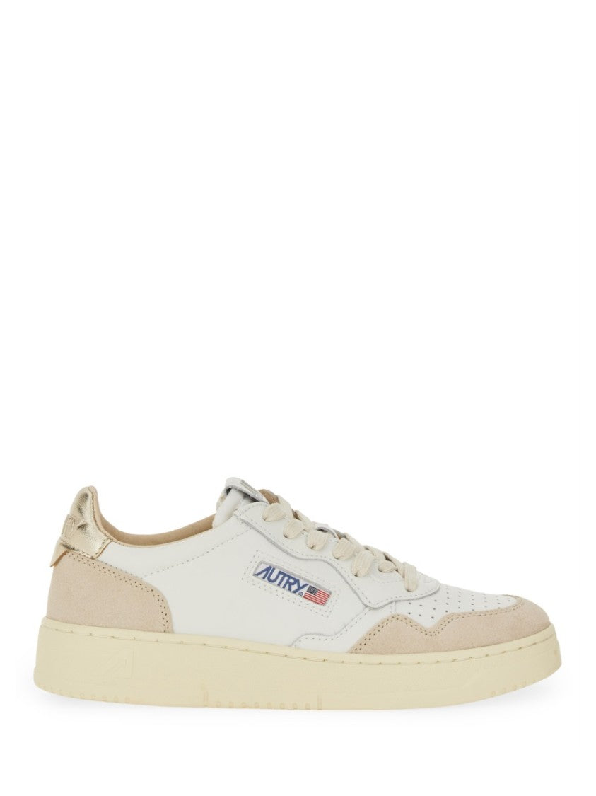 Autry Medalist Low Leather Suede Low-Top Sneakers