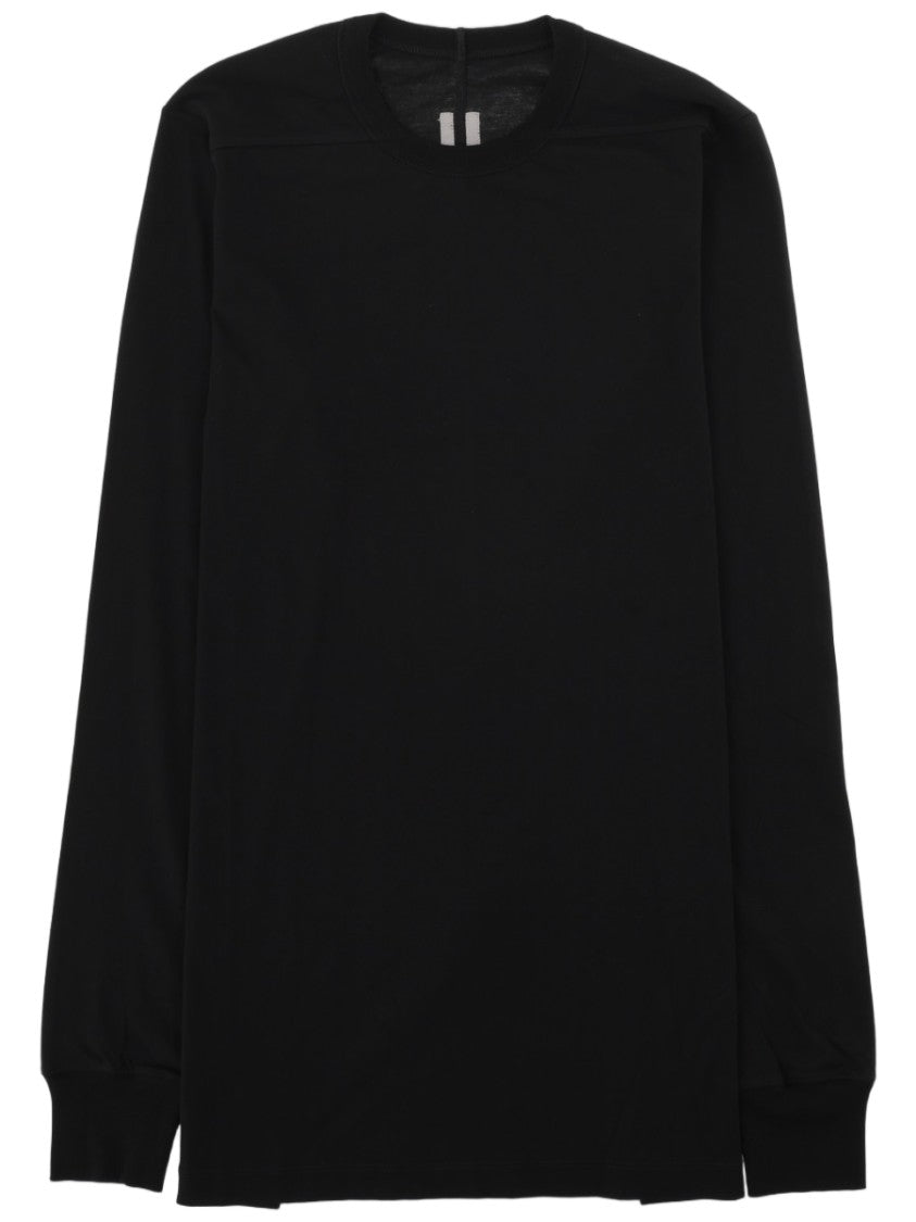 Rick Owens Level Ls T Long-Sleeve Black Cotton T-Shirt