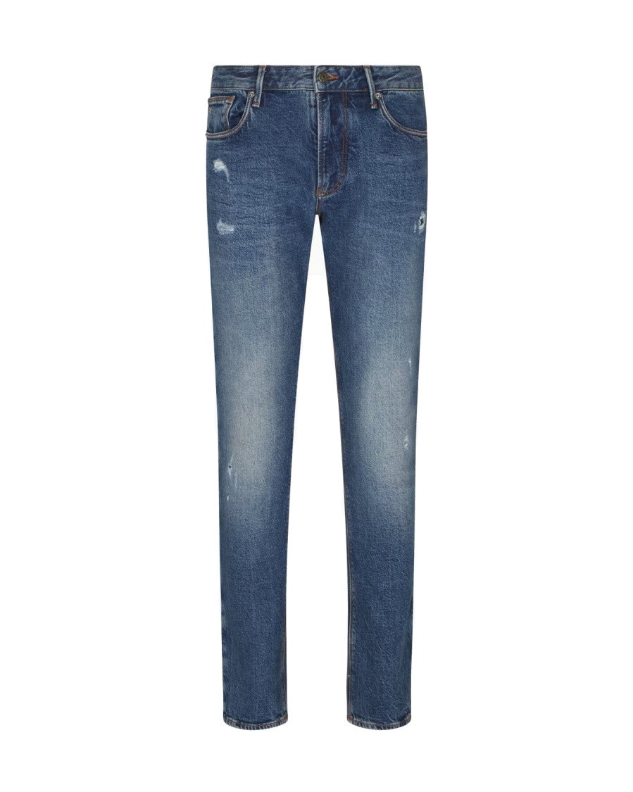 Emporio Armani Slim Fit Blue Denim Jeans