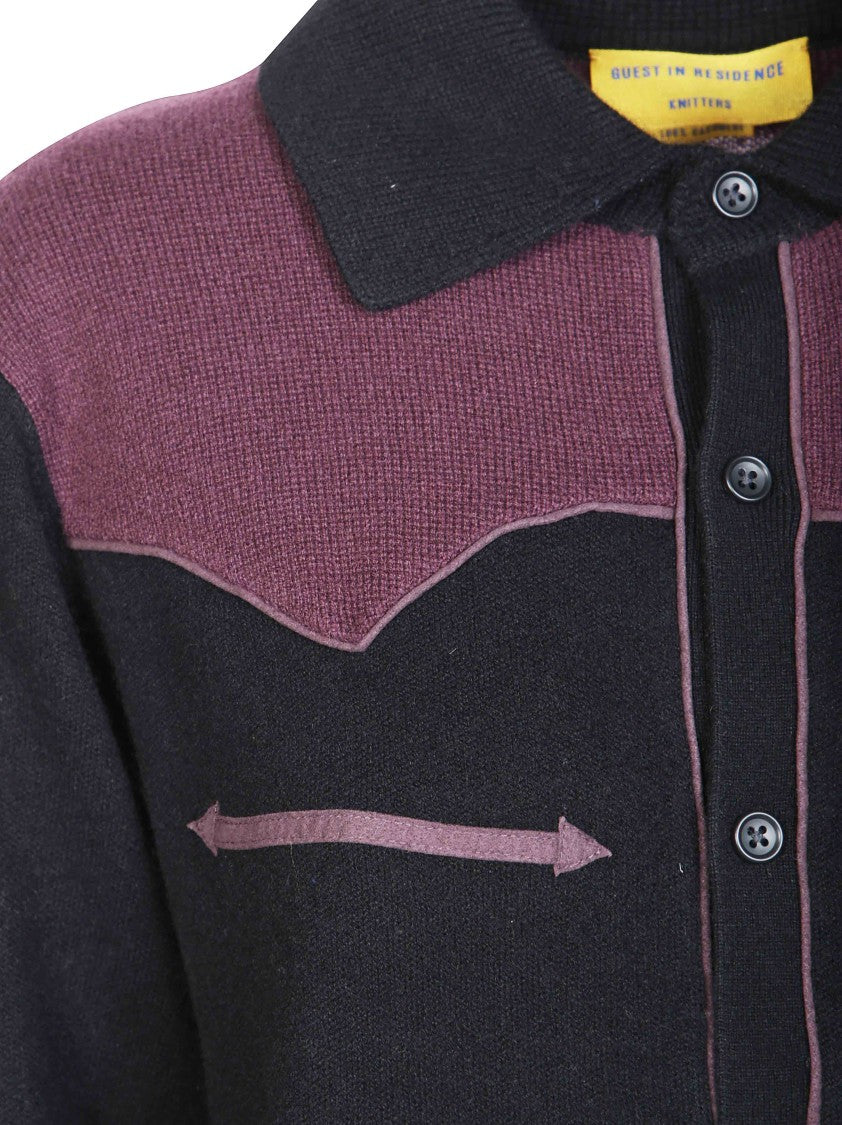 Guest In Residence Western Button-Up Cashmere Shirt