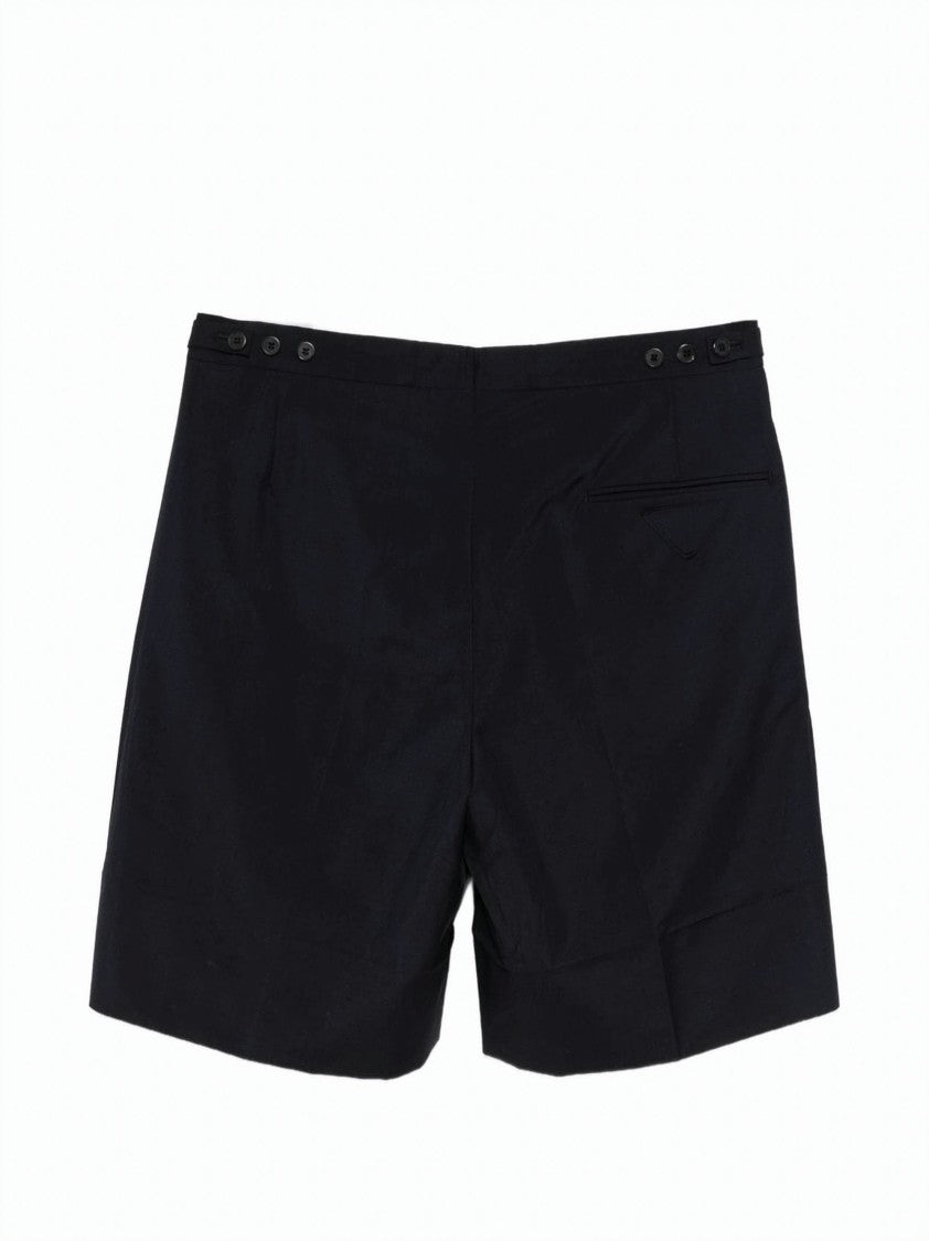 Prada Mohair-Wool Tailored Shorts
