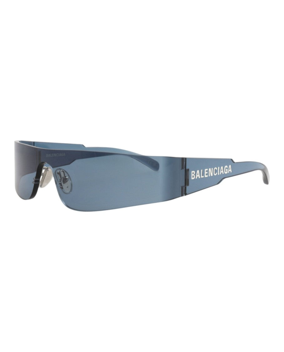 Balenciaga Shield-Frame Nylon Sunglasses With Integrated Nose Pads