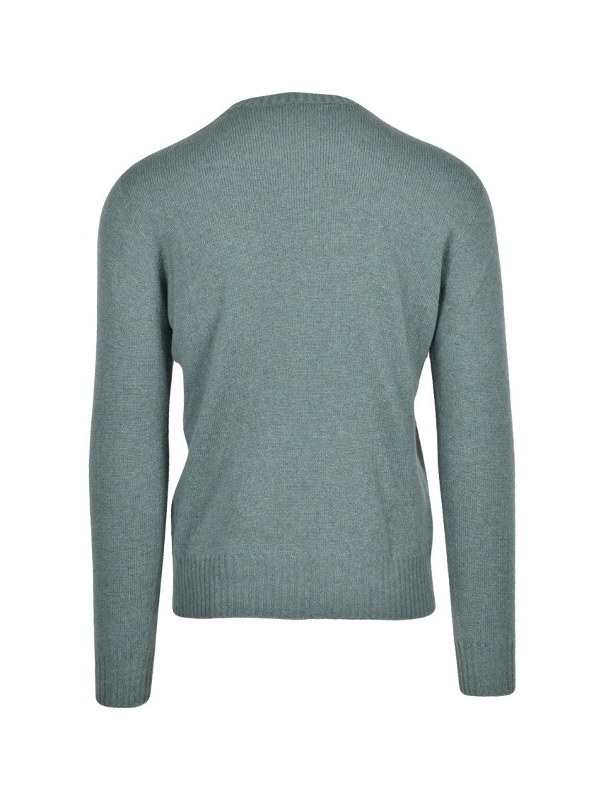 Retois Retois Crew Neck Pullover Sweater In Refined Sage Green