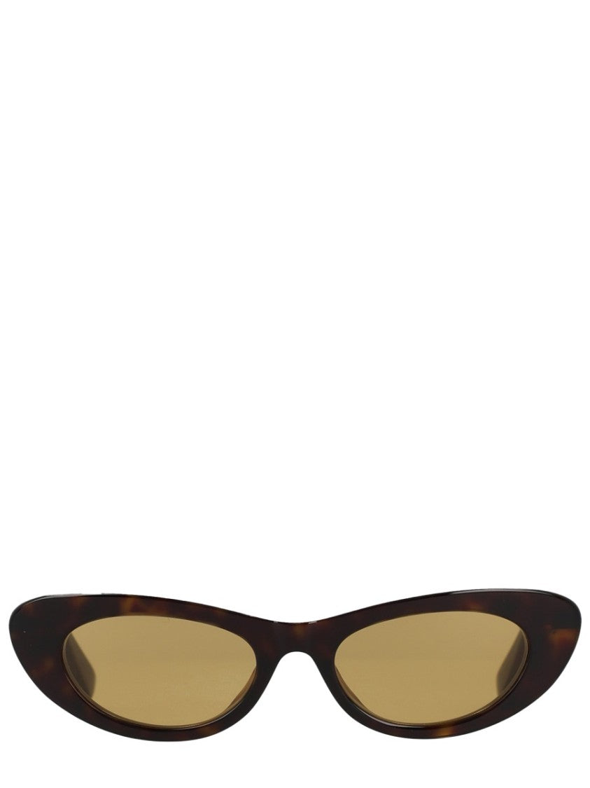 Bottega Veneta Snap Cat-Eye Tortoiseshell Sunglasses