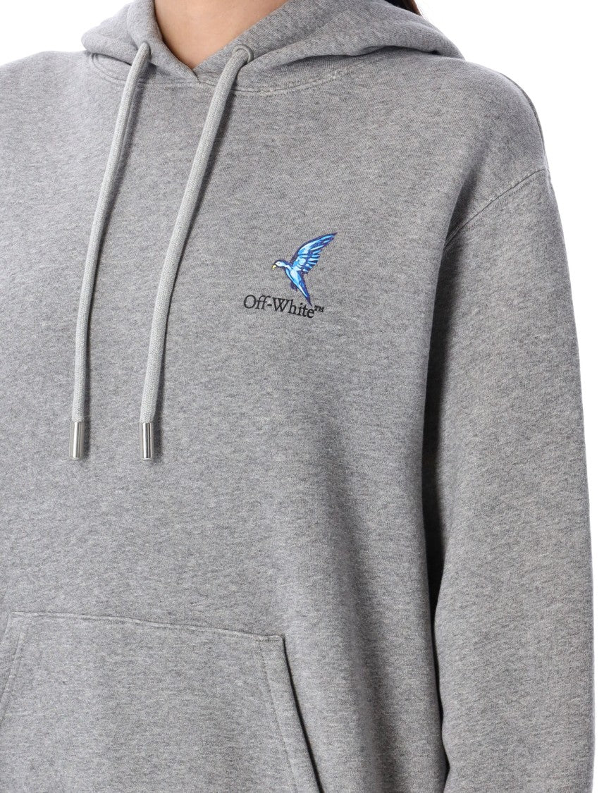 Off-White Heather Grey Fresco Arrow Hoodie