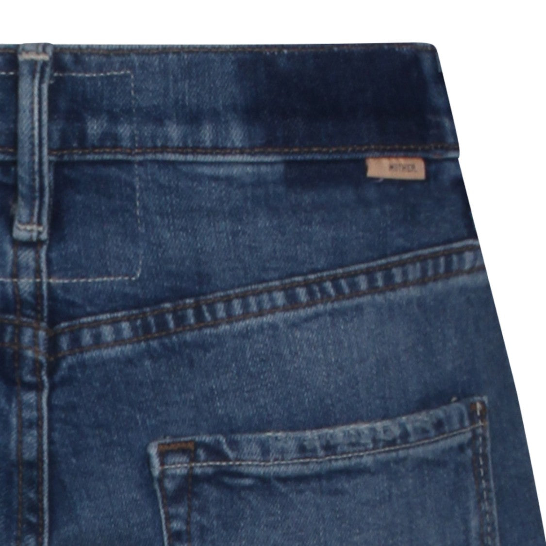 Mother Straight-Leg Denim Jeans With Mid-Rise Waist