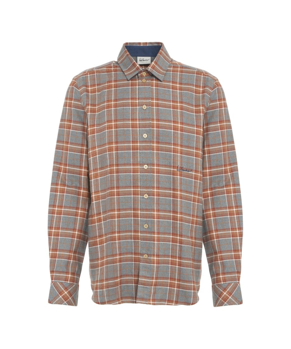 Luis Trenker Classic Check Pattern Shirt With Kent Collar And Button-Down Front