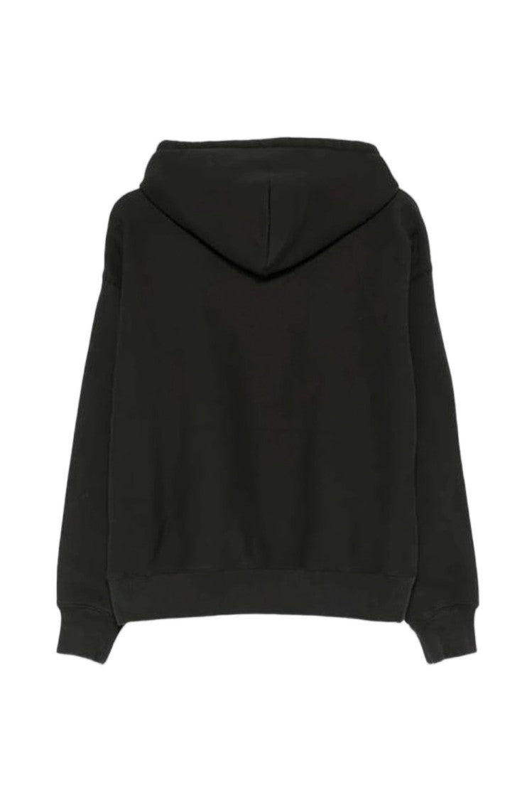 Stussy Relaxed-Fit Black Hoodie With Embossed Logo Detail