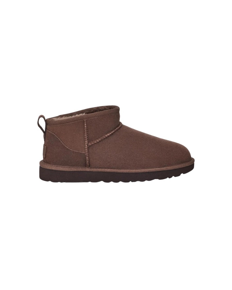 Ugg Ultra Mini Shoes With Leather Exterior