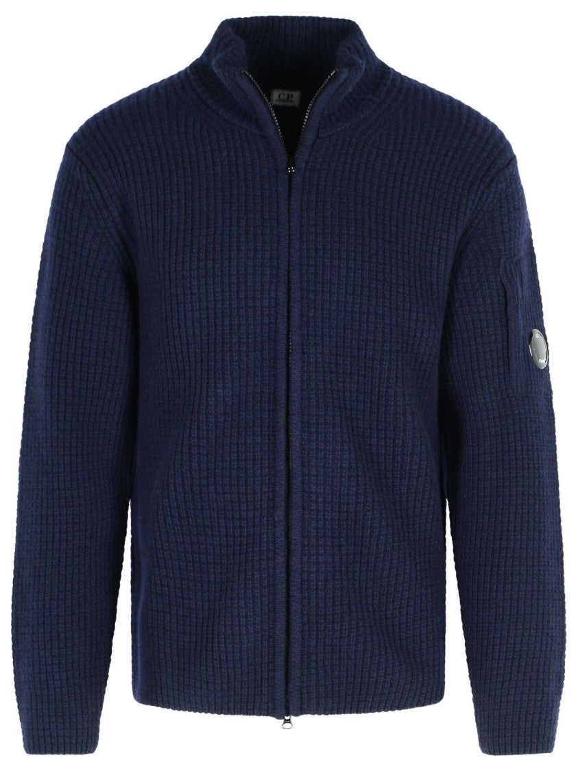C.P. Company Navy Wool Blend Sweater