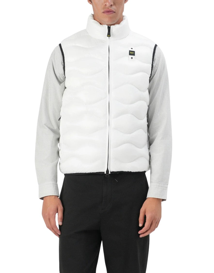 Blauer White Danny Lightweight Padded Nylon Vest