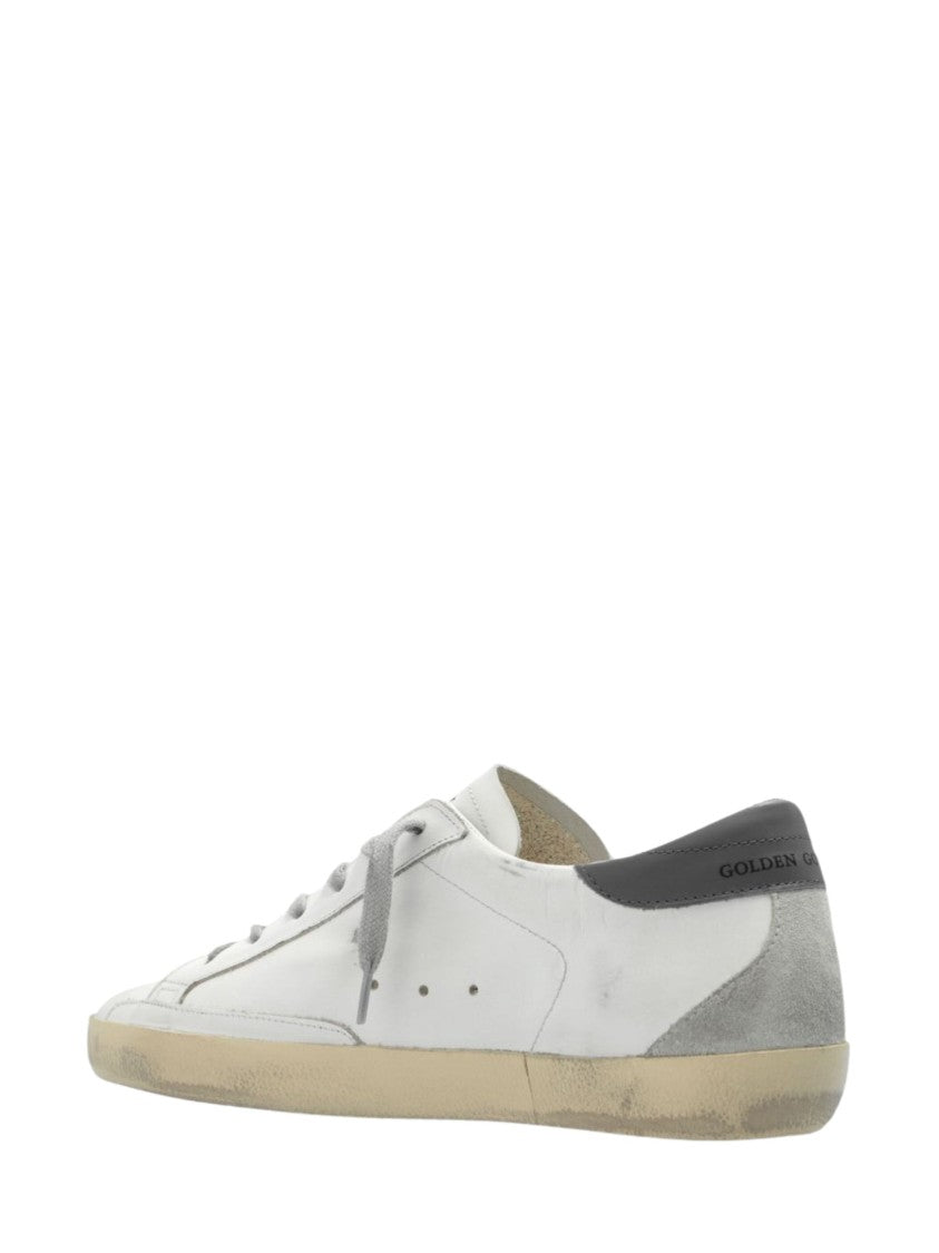 Golden Goose White Leather Super Star Sneakers