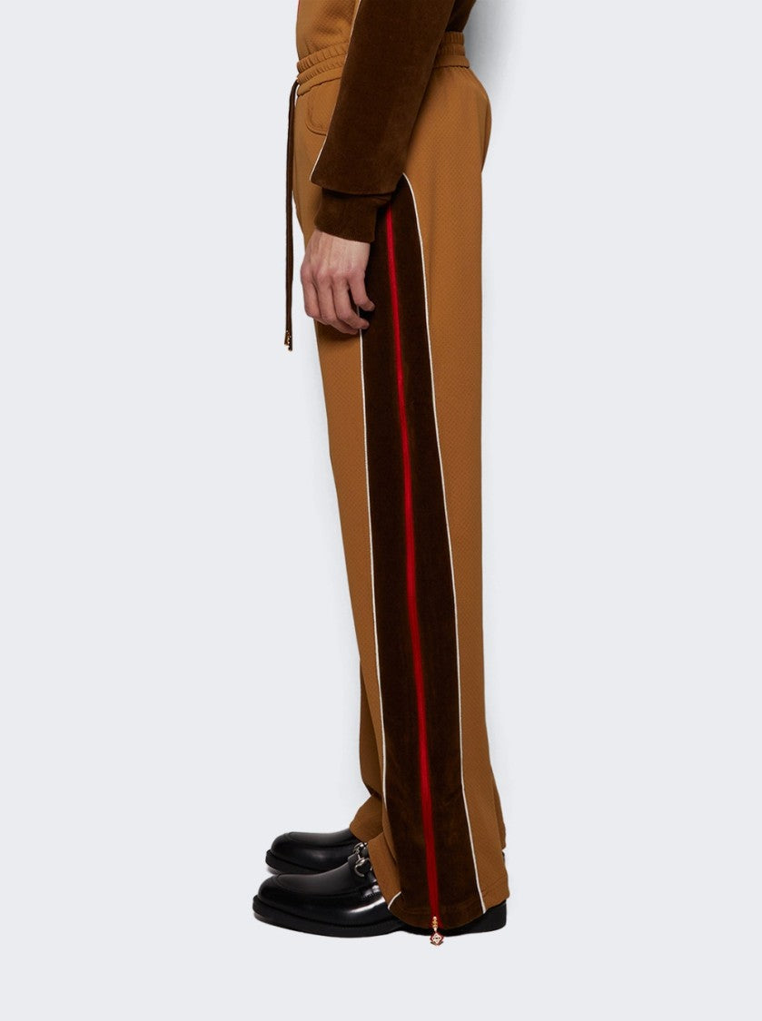 Casablanca Two Tone Track Pant - Biege And Brown