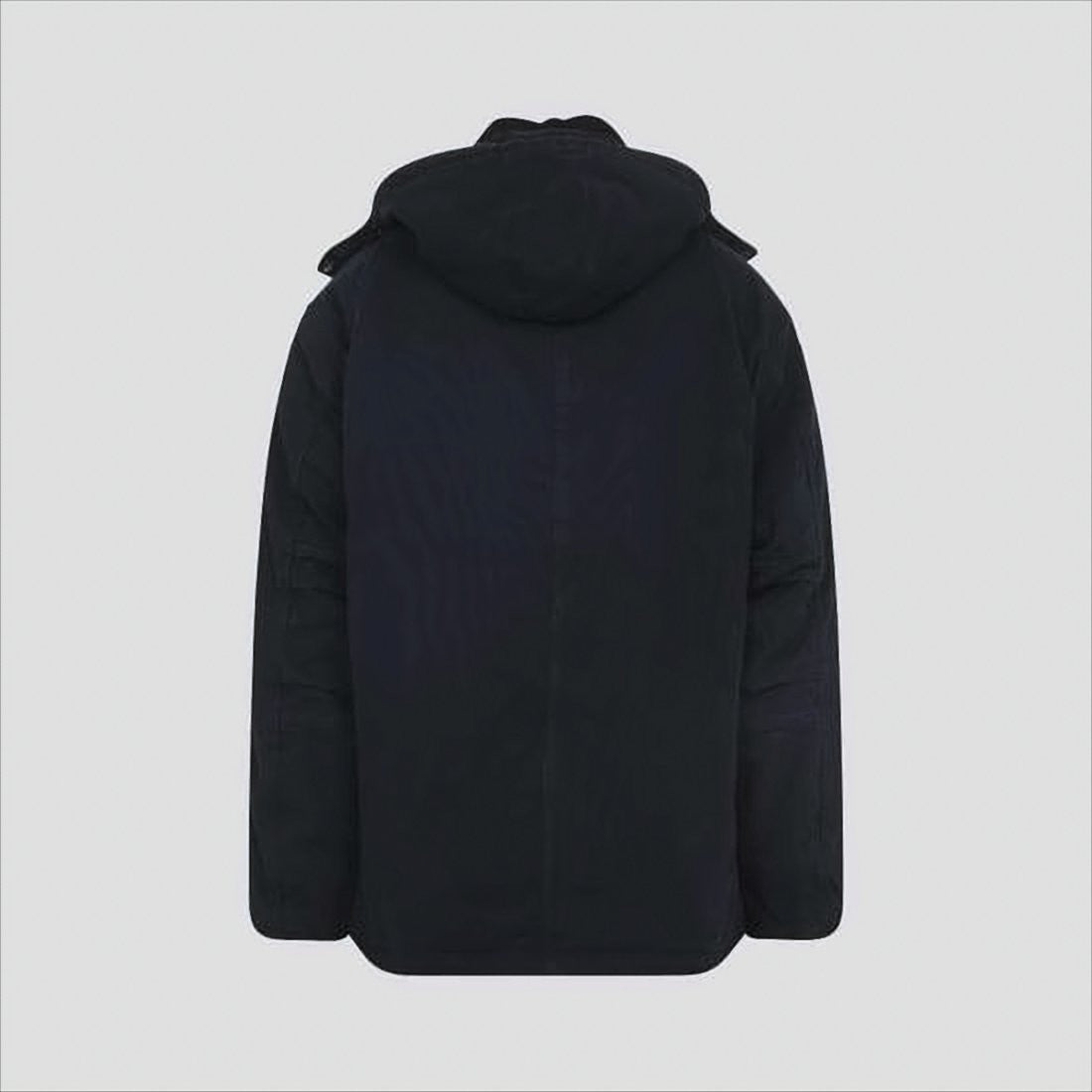Carhartt Wip Sturdy Structured Black Coat With Corduroy Collar