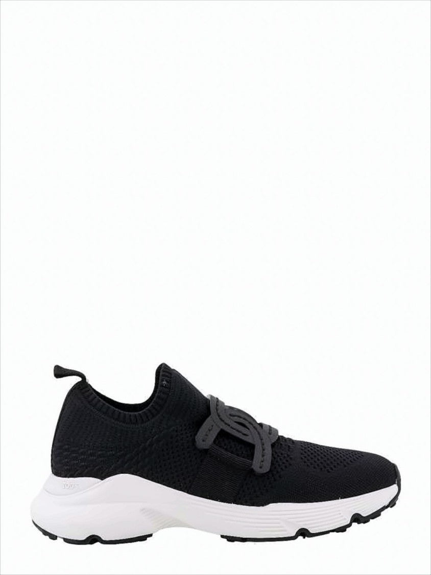 Tod's Breathable Fabric Sneakers With Distinctive Logo Strap