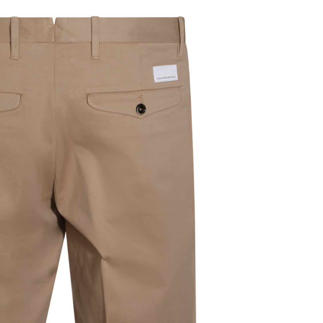 Nine In The Morning Button Closure Welt Pockets Straight-Leg Pants