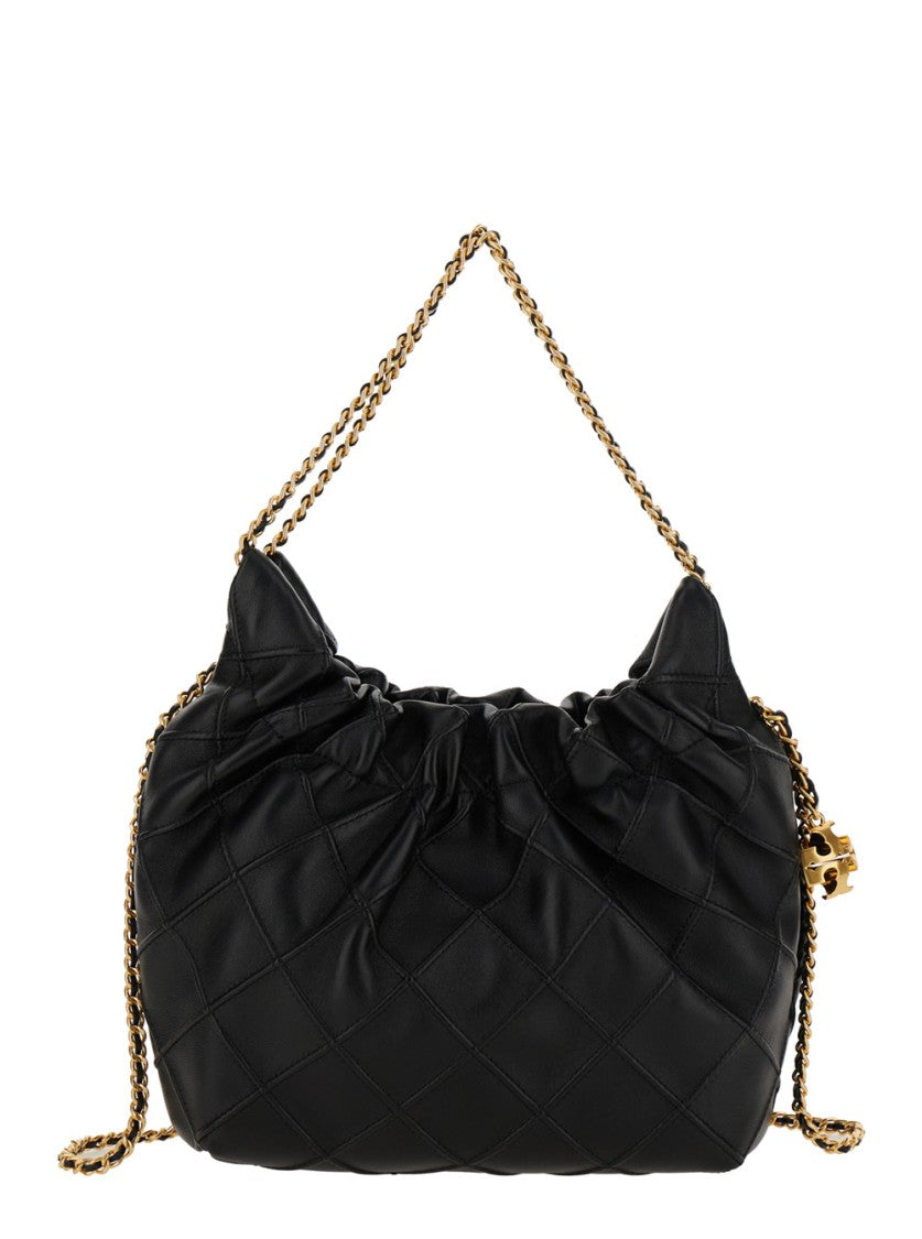 Tory Burch Fleming' Black Shoulder Bag