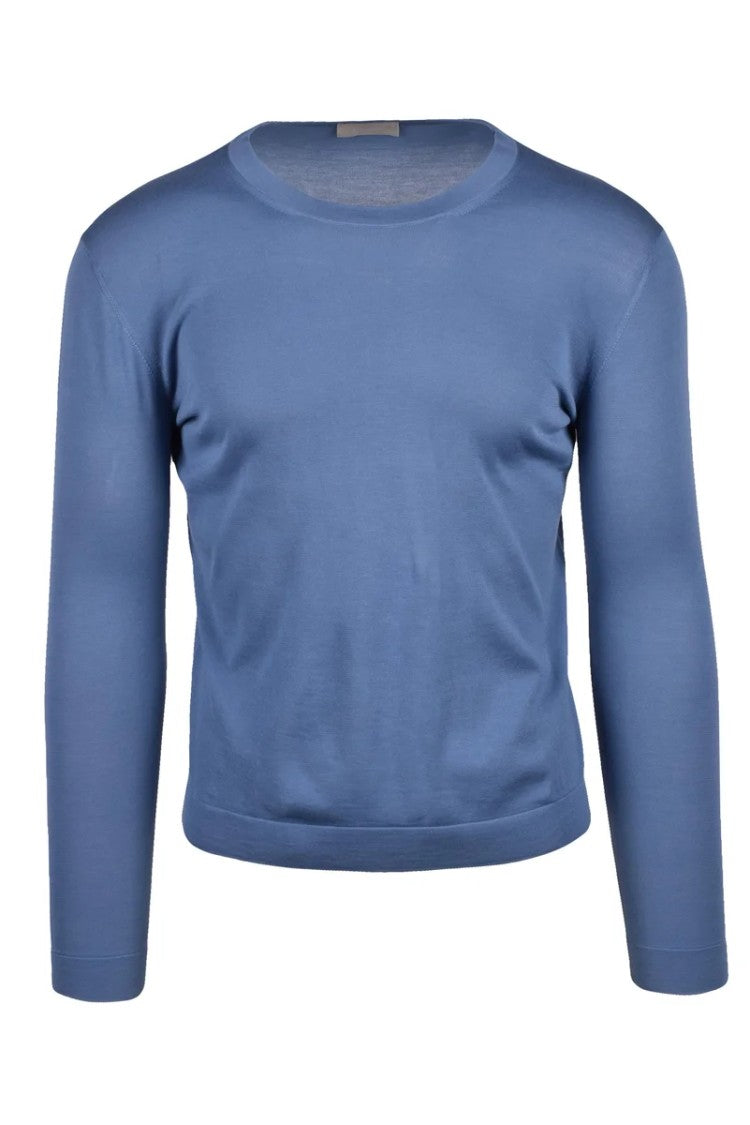 Drumohr Blue Crew Neck Sweater