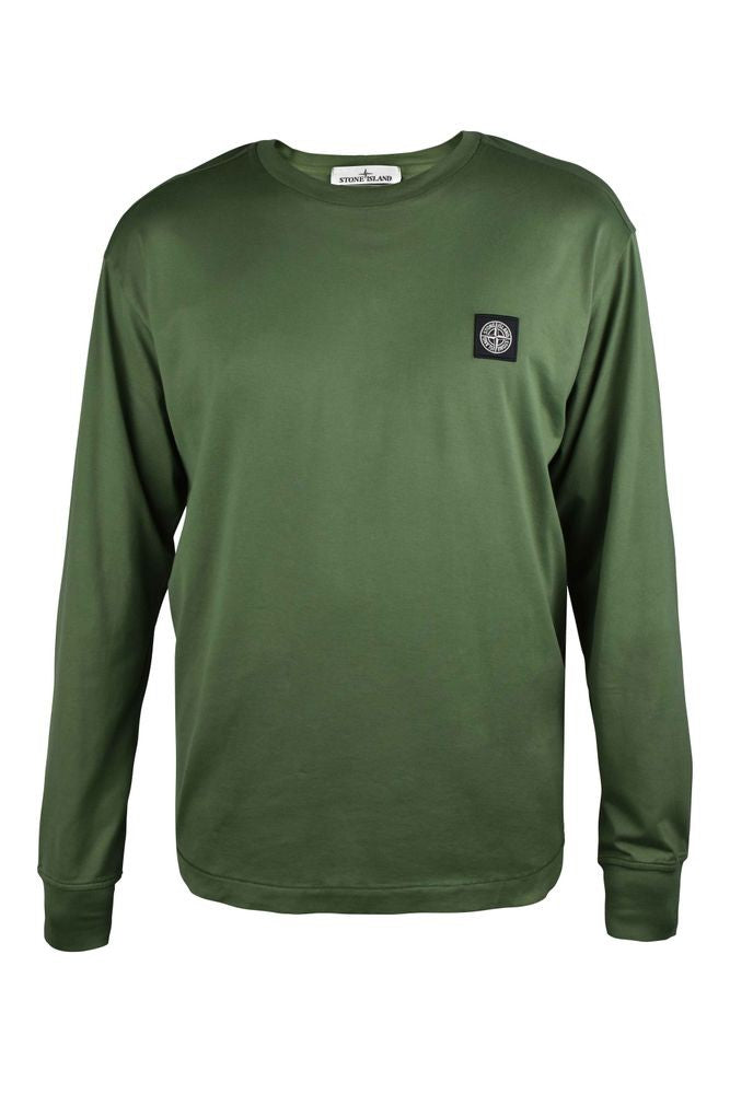 Stone Island Green Cotton T-Shirt