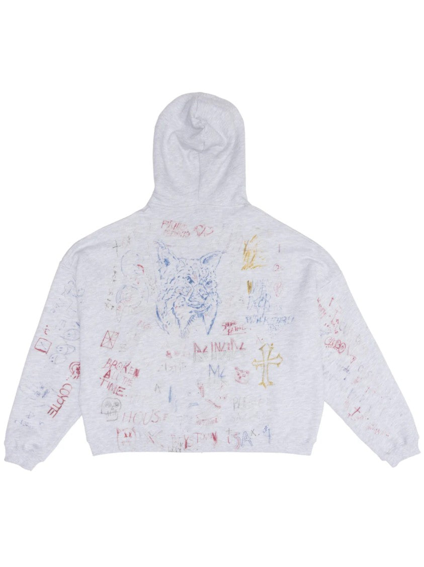 Paly Grey Joshua Tree Cotton Hoodie