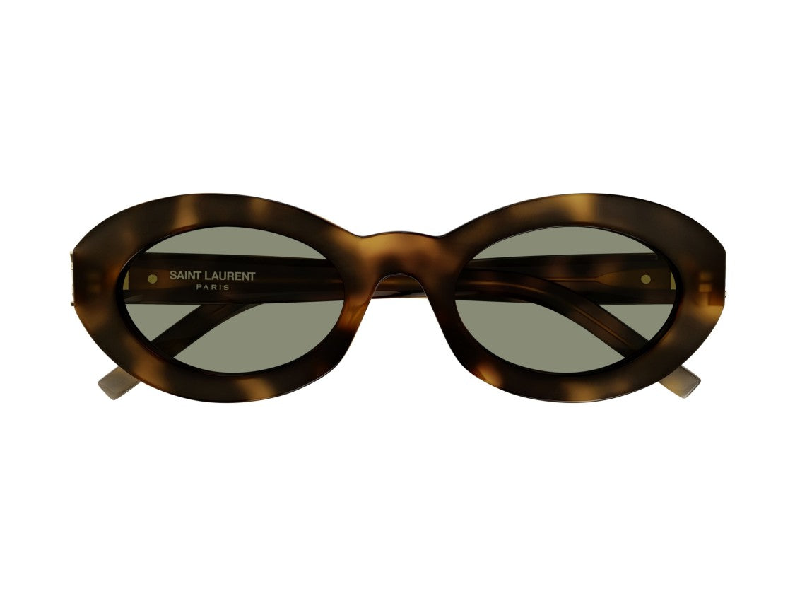 Saint Laurent Sl M136 Tortoiseshell Acetate Oversized Round Sunglasses