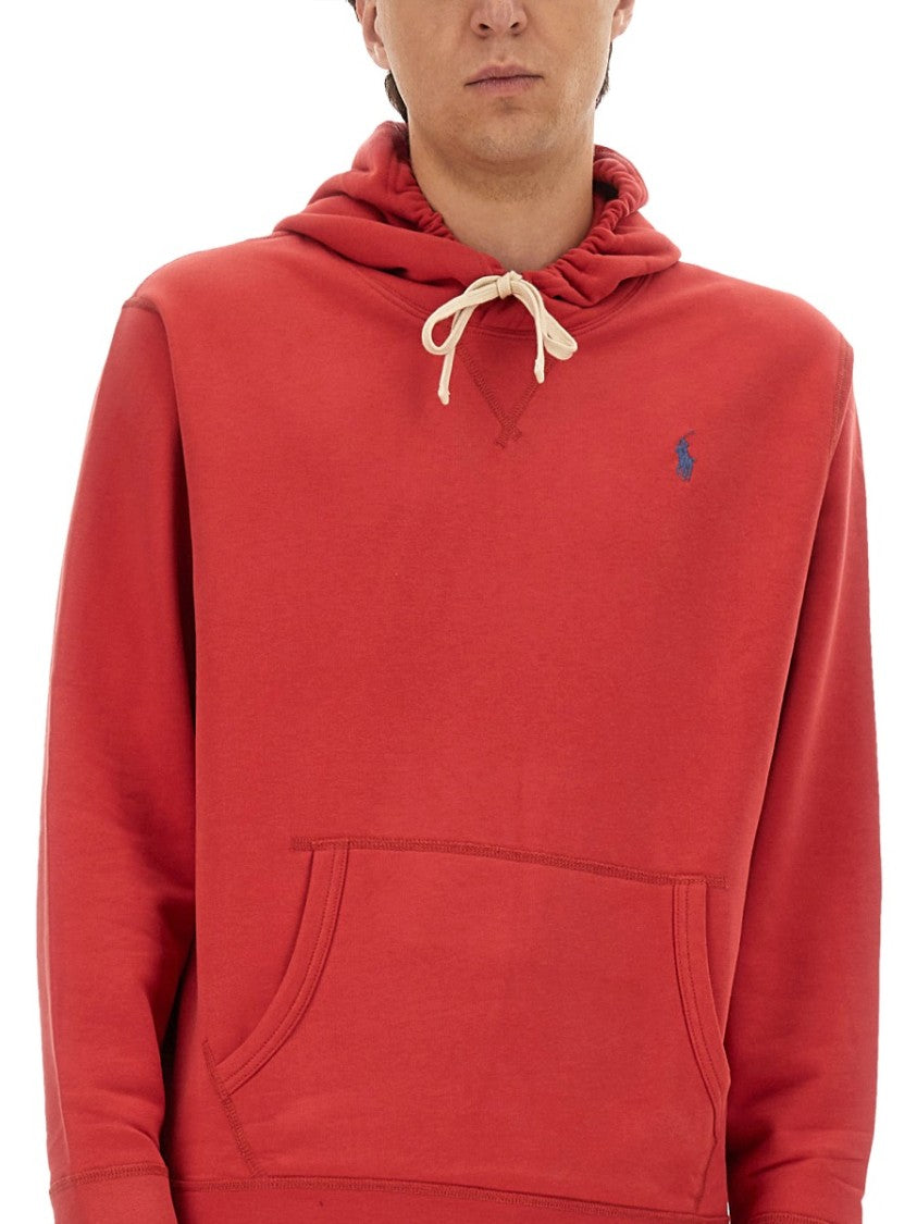 Polo Ralph Lauren Classic Red Pullover Hoodie