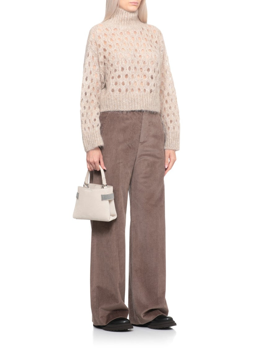 Brunello Cucinelli Mohair Sweater With Paillettes
