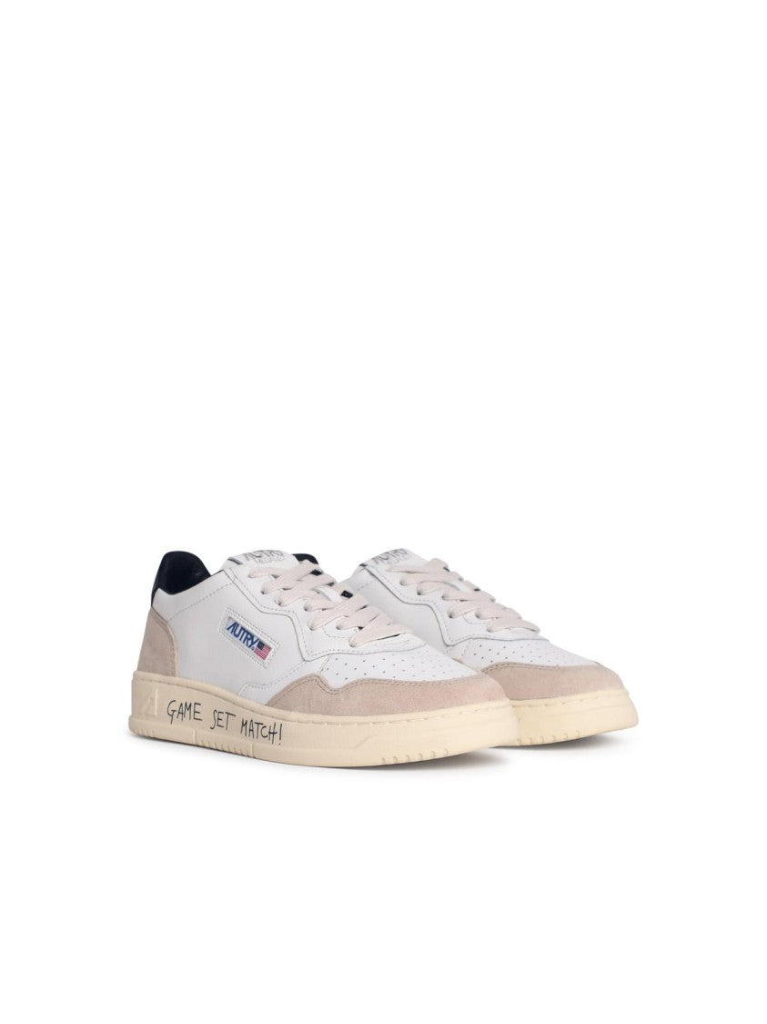 Autry Medalist Low' White Leather Sneakers