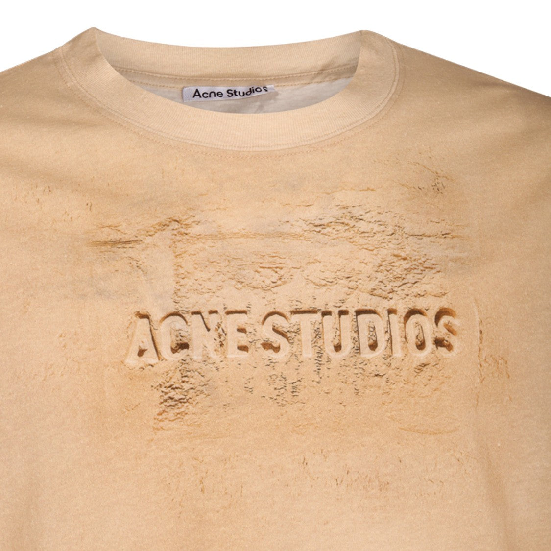 Acne Studios Distressed Long-Sleeve Shirt With Embossed Logo Details