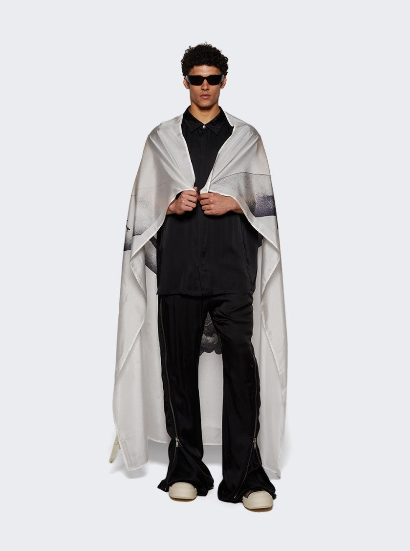 Rick Owens Woven Flag - Milk And Black