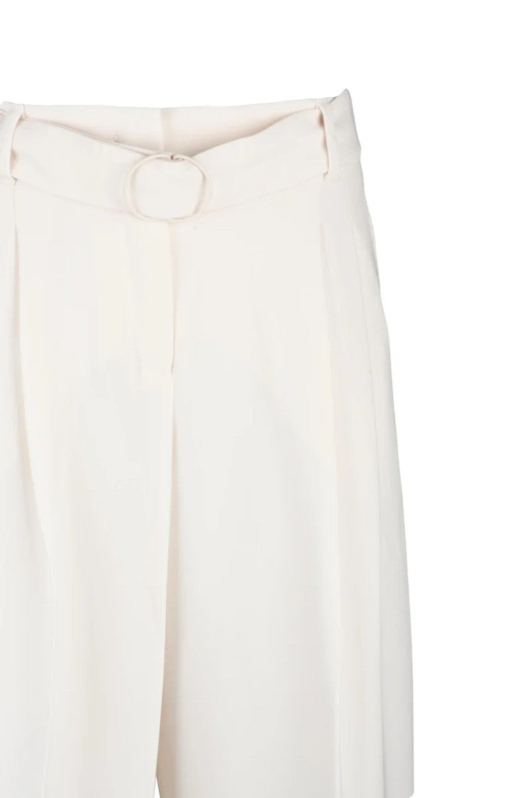 Max Mara High-Waist Trousers With Pleats And Fluid Drape