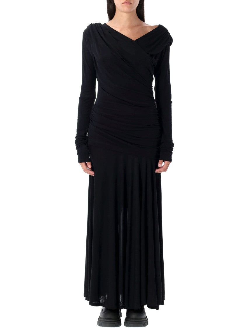 Ganni Draped Long Dress