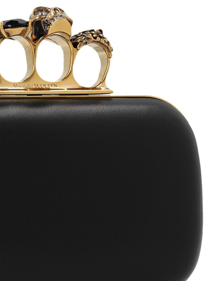Mcqueen 'Skull Four Ring’ Clutch