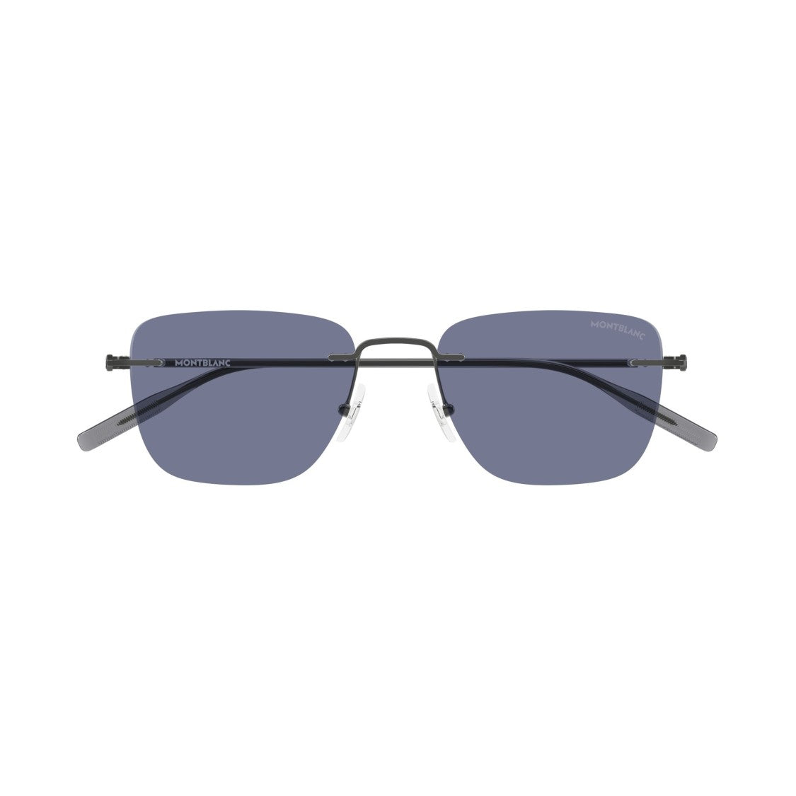 Montblanc Rimless Rectangular Sunglasses With Adjustable Nose Pads