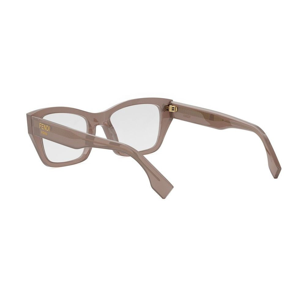 Fendi Rome Oversized Translucent Acetate Cat-Eye Optical Frame