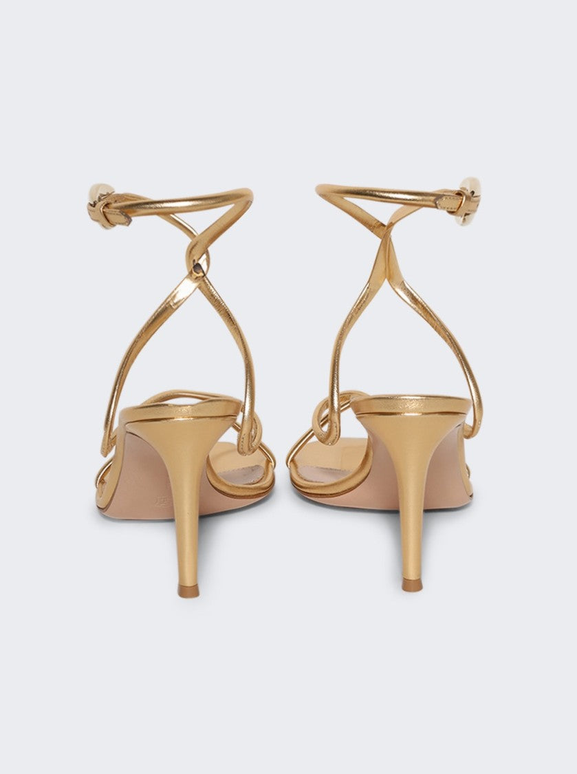 Gianvito Rossi Mamba High Heel Sandal Gold