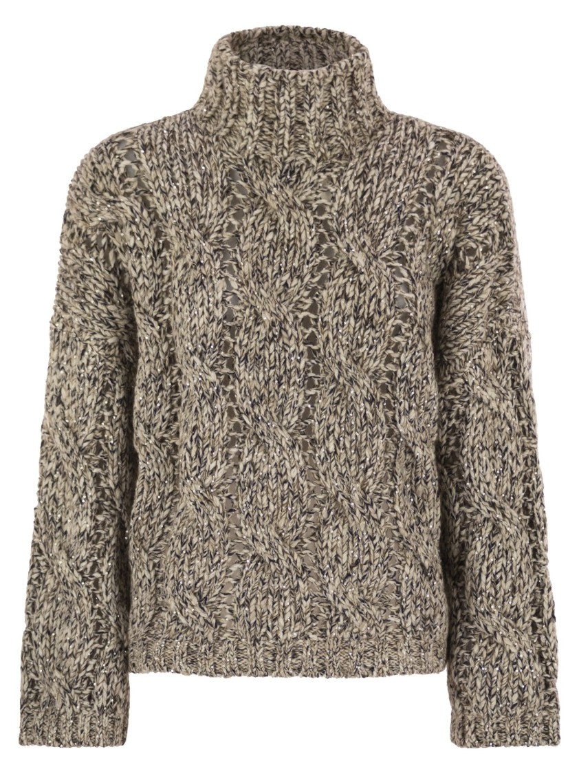 Brunello Cucinelli Soft Wool, Cashmere And Mohair Turtleneck Sweater